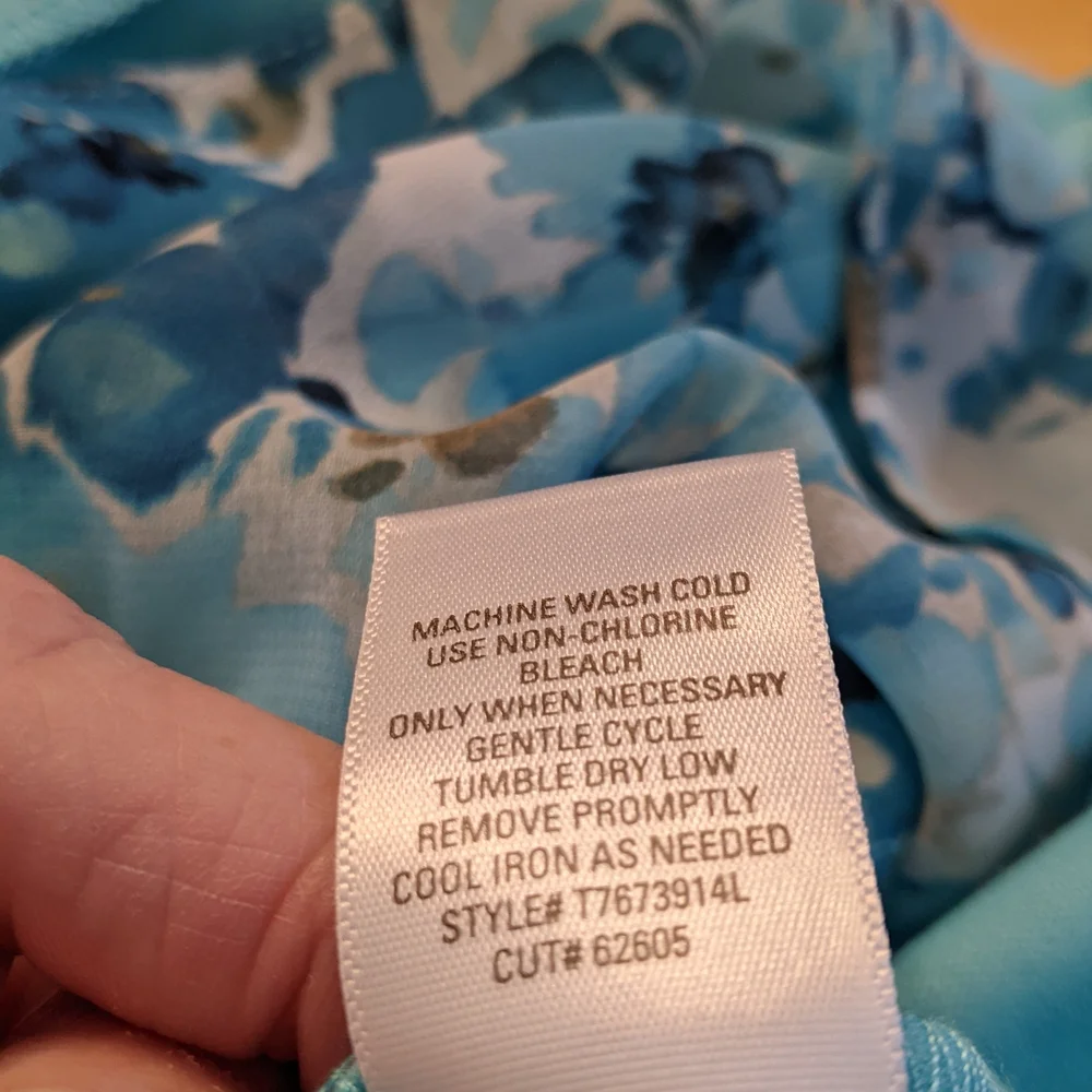 Vibrant Blue Floral Sleeveless Dress